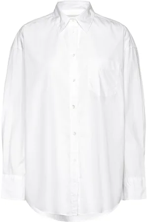 GANT Os Poplin Shirt Tops Shirts Long-sleeved White