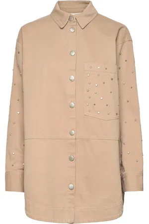 Copenhagen Muse Cmmeteor-Jacket Tops Overshirts Beige