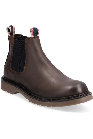 JACK & JONES Jfwleyton Leather Støvlet Chelsea Boot Brown Jack & J S