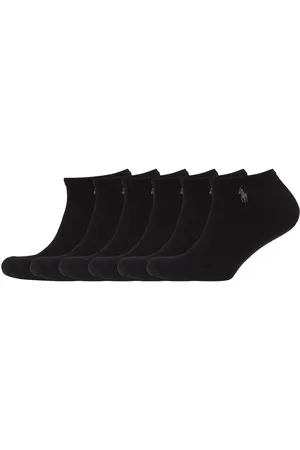 Ralph Lauren Cushi D Low-Cut-Sock 6-Pack Ankelstrømper Korte Strømper Black