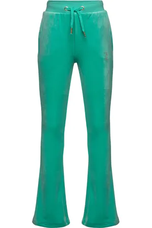 Juicy Couture Diamante Bootcut Jogger Bottoms Sweatpants Green