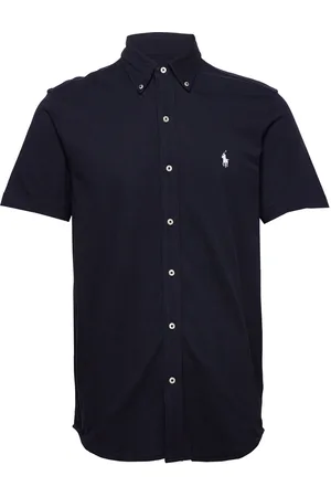 Ralph Lauren Featherweight Mesh Shirt Tops Shirts Short-sleeved Navy
