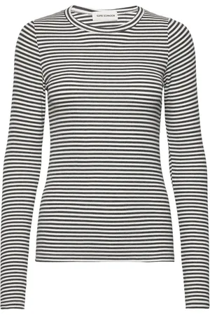 Sofie Schnoor Petriciasw Stripe T-Shirt Long Slee Tops T-shirts & Tops Long-sleeved Grey
