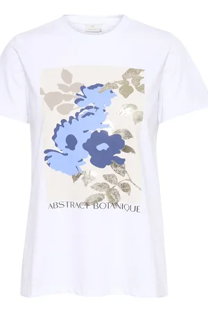 Kaffe Kapolly T-Shirt Tops T-shirts & Tops Short-sleeved White