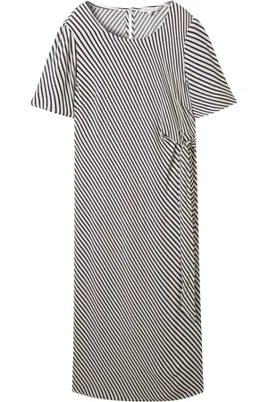 TOM TAILOR Striped Dress With Knot Knælang Kjole Multi/patterned