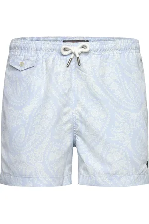 Morris Paisley Bathing Trunks Designers Shorts Blue