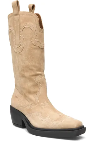 &Copenhagen Cph233 Suede Sand Shoes Boots Cowboy Boots Beige