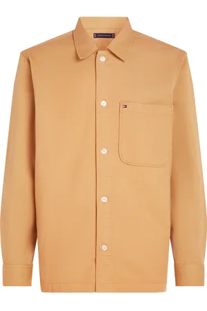 Tommy Hilfiger Twill Shirt Jacket Tynd Jakke Orange
