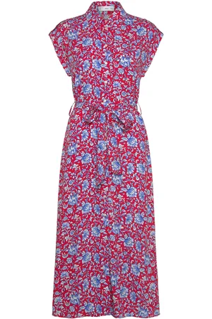 MANGO Bow Shirt Dress Knælang Kjole Multi/patterned