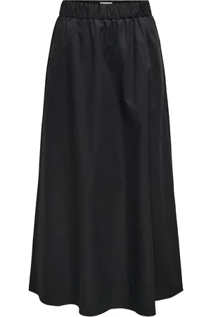 ONLY Onlzora Hw Long Skirt Pnt Lang Nederdel Black