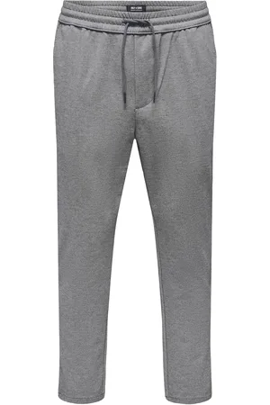 Only & Sons Onslinus Pant Crop 2454 Bottoms Sweatpants Grey