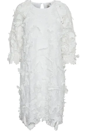 Y.A.S Trea 3/4 Dress - Show Tll Kort Kjole White