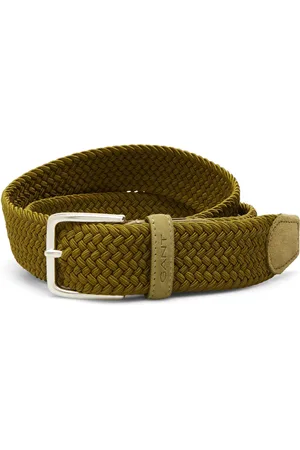 GANT Elastic Braided Belt Accessories Belts Braided Belt Green