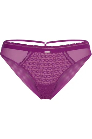 Chantelle Monogram Revealing Brief Trusser, Tanga Briefs Purple