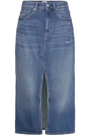Tommy Hilfiger Claire Hgh Midi Skirt Ch6138 Skirts Knee-length & Midi Skirts Blue