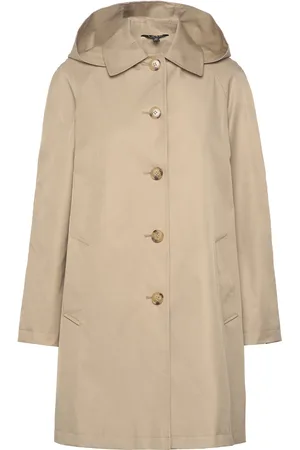Ralph Lauren Cotton-Blend Coat Trenchcoat Frakke Beige