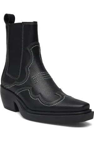 &Copenhagen Cph232 Leather Black Shoes Boots Ankle Boots Ankle Boots With Heel Black
