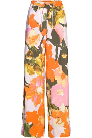 STINE GOYA Sgemi, 2070 Light Fluid Ecovero Bottoms Trousers Wide Leg Multi/patterned