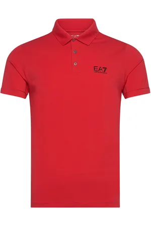 EA7 Jerseywear Tops Polos Short-sleeved Red