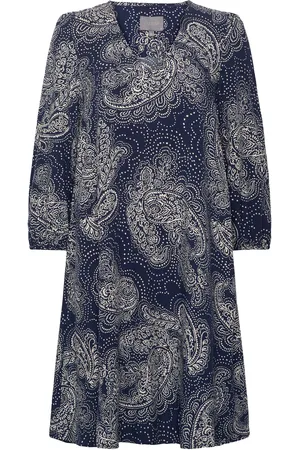 Culture Cupolly Short Dress Kort Kjole Navy