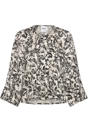 DAY Birger et Mikkelsen Loreen - Contrast Elements Rd Tops Blouses Long-sleeved Black