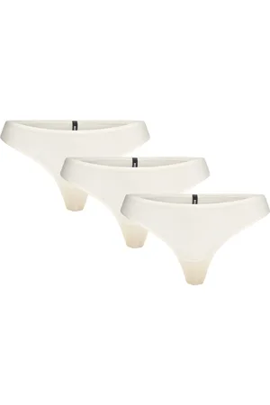 HUGO BOSS 3P Thong Micro G-streng Undertøj White
