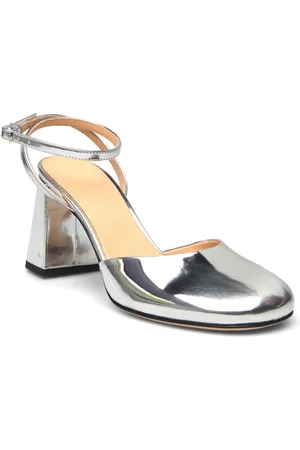 Dear Frances Harlow Pump Sandal Med Hæl Silver