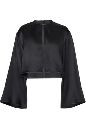 DAY Birger et Mikkelsen Becky - High Shine Blend Rd Tops Blouses Long-sleeved Black