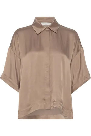 Copenhagen Muse Cmcupro-Shirt Tops Shirts Short-sleeved Brown