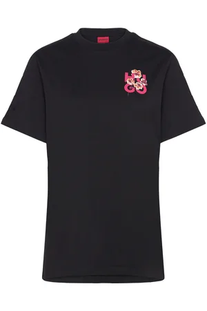 HUGO BOSS Vintage Tee_10 Tops T-shirts & Tops Short-sleeved Black