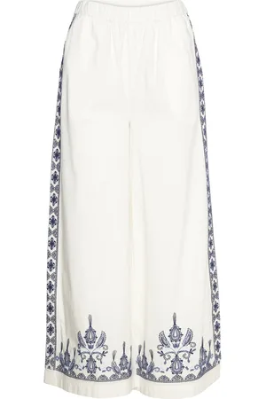 Lollys Laundry Dolphinll Pants Bottoms Trousers Wide Leg White
