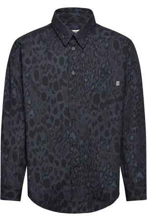 Mads Norgaard Armando Svano Aop Shirt Tops Shirts Long-sleeved Shirts Black