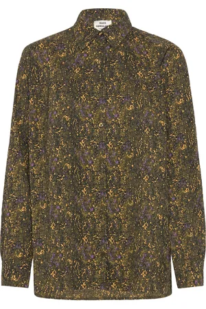 Mads Norgaard Crinckle Pop Vinny Shirt Aop Tops Shirts Long-sleeved Multi/patterned