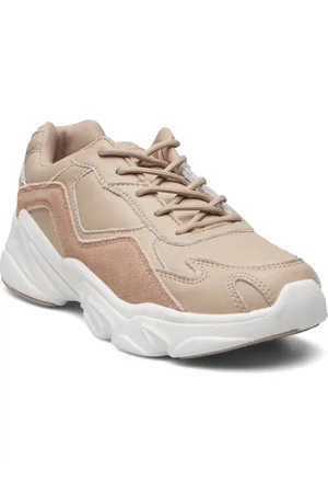 Athlecia W Chunky Leather Trainers Sport Sport Shoes Sport Training Shoes Beige