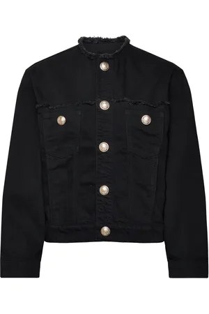Zadig & Voltaire Kaely Destroy Denim Eco Jakke Denimjakke Black