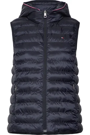 Tommy Hilfiger Lw Padded Global Stripe Vest Vests Padded Vests Navy