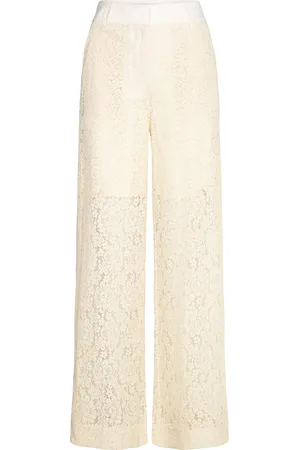 Lollys Laundry Sheilall Pants Bottoms Trousers Wide Leg Cream