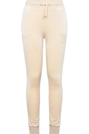 Juicy Couture Juicy Velour Slim Jogger Bottoms Sweatpants Beige