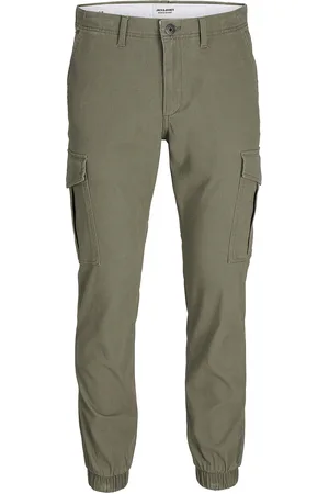 JACK & JONES Jpstmarco Jjjoe Cuffed Jnr Bottoms Trousers Khaki Green Jack & J S