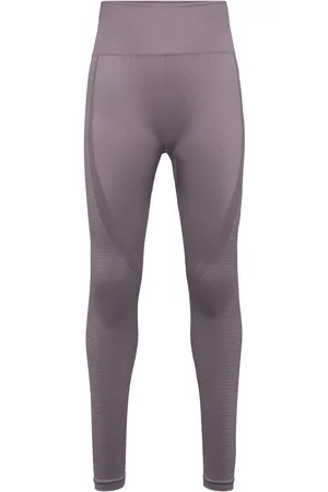 Endurance Erini Jr. Seamless Tights Bottoms Running-training Tights Purple