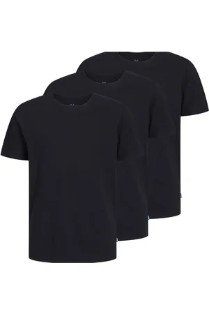 JACK & JONES Jjeorganic Basic Tee Ss 3Pk Mp Noos Jnr Tops T-Kortærmet Skjorte Black Jack & J S