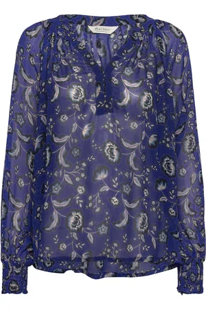 Part Two Kettapw Bl Tops Blouses Long-sleeved Navy