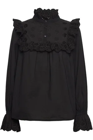 Part Two Nileapw Sh Tops Blouses Long-sleeved Black
