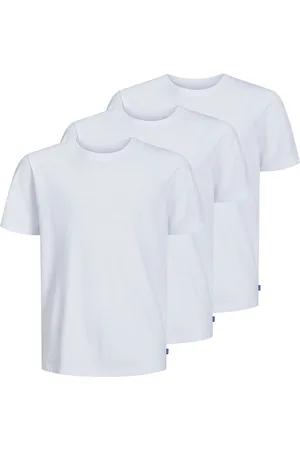 JACK & JONES Jjeorganic Basic Tee Ss 3Pk Mp Noos Jnr Tops T-Kortærmet Skjorte White Jack & J S