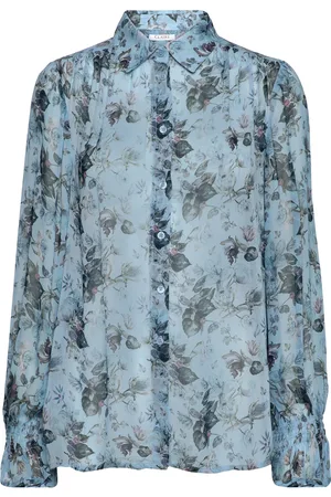 Claire Woman Cwrenette - Shirt Tops Shirts Long-sleeved Blue