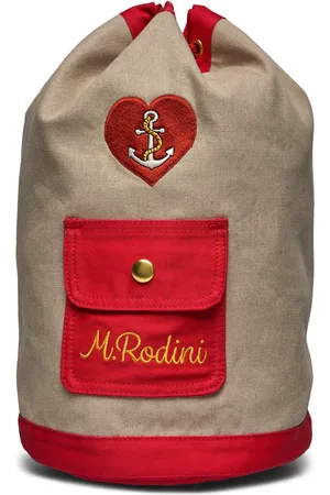 Mini Rodini Linen Sea Sack Accessories Bags Backpacks Brown