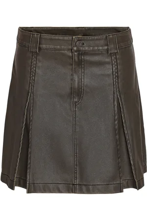 Noisy May Nmdorothy Nw Pu Washed Skirt Kort Nederdel Green