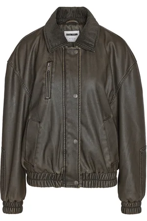 Noisy May Nmdorothy Pu L/S Washed Bomber Jacket Bomberjakke Green