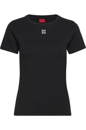 HUGO BOSS Deloris Tops T-shirts & Tops Short-sleeved Black