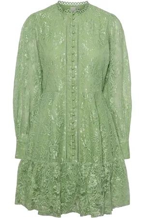 Y.A.S Divali Ls Dress Kort Kjole Green